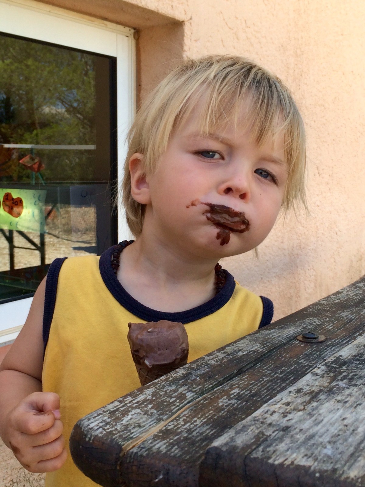 Thank you for buying Mats an ice cream, Mom/Oma! 