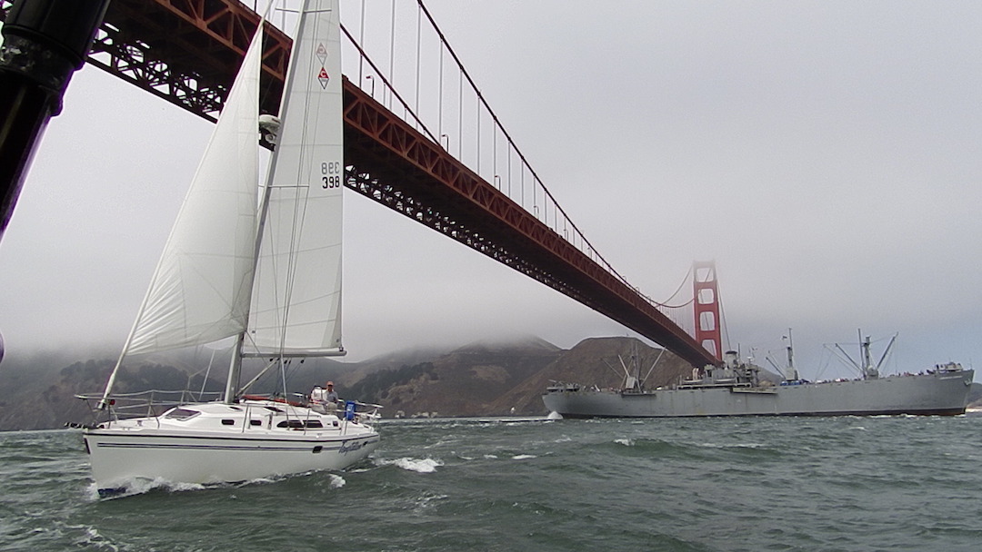 Under the bridge Sail- with Family crew from&nbsp;Hamburg